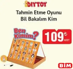 DİYTOY TAHMİN ETME OYUNU BİL BAKALIM KİM fiyat ve kampanya bilgisi